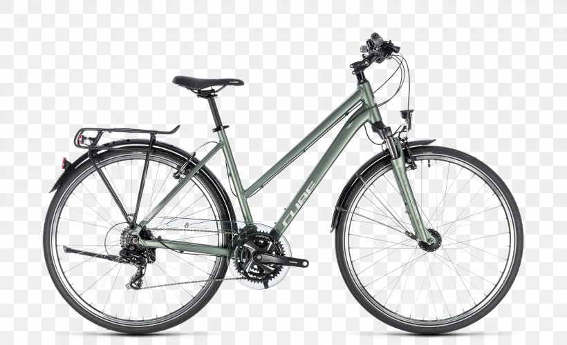 Cube Bikes Trekkingrad Hybrid Bicycle Roadster, PNG, 2500x1525px, Cube Bikes, Bicycle, Bicycle Accessory, Bicycle Drivetrain Part, Bicycle Frame Download Free