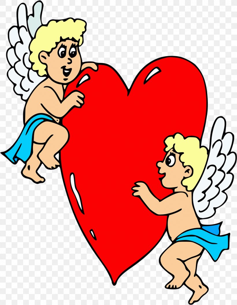 Cupid Heart Valentine's Day Clip Art, PNG, 992x1280px, Watercolor, Cartoon, Flower, Frame, Heart Download Free
