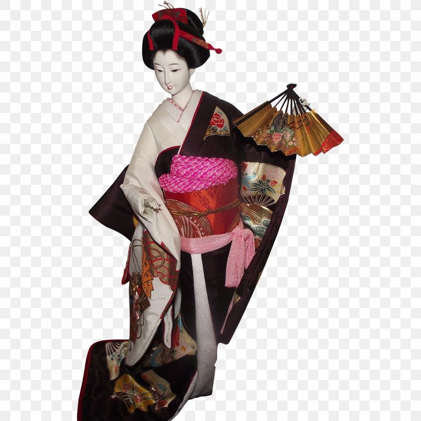 Japanese Dolls Kimono Geisha Kyugetsu, PNG, 1991x1991px, Watercolor, Cartoon, Flower, Frame, Heart Download Free