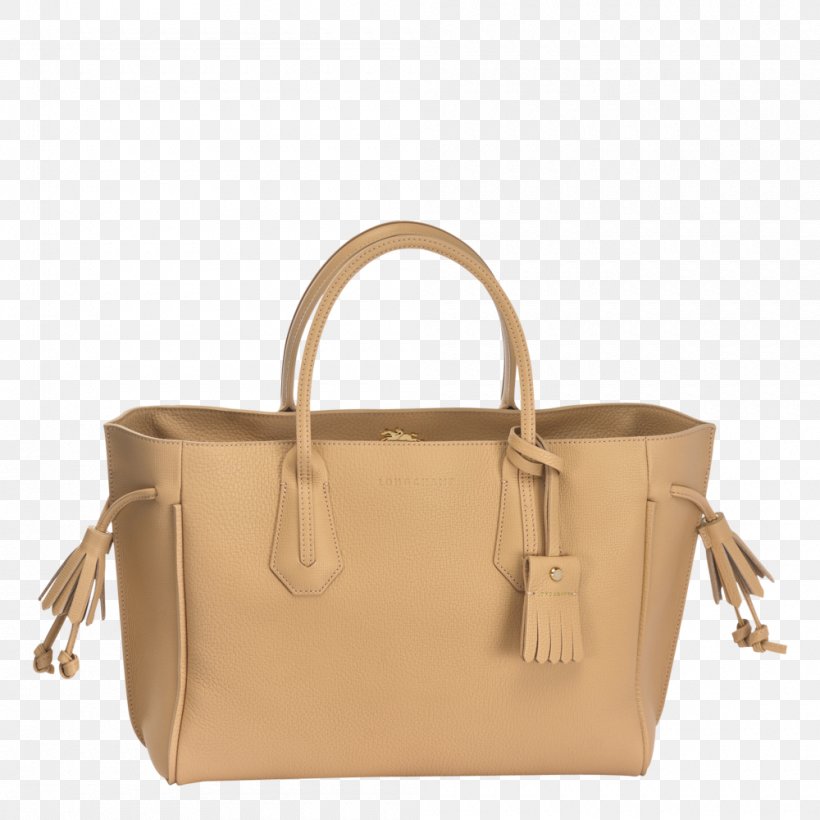 Tote Bag Leather Longchamp Handbag, PNG, 1000x1000px, Tote Bag, Bag, Beige, Brand, Brown Download Free