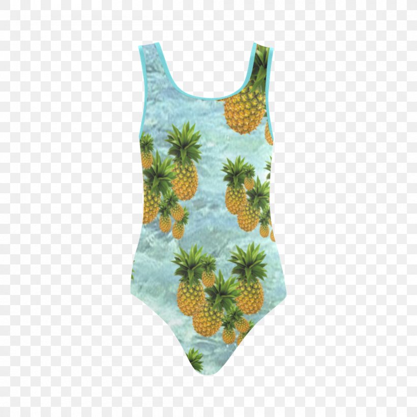 Turquoise Powder Blue Pineapple Swimsuit, PNG, 1000x1000px, Watercolor, Cartoon, Flower, Frame, Heart Download Free