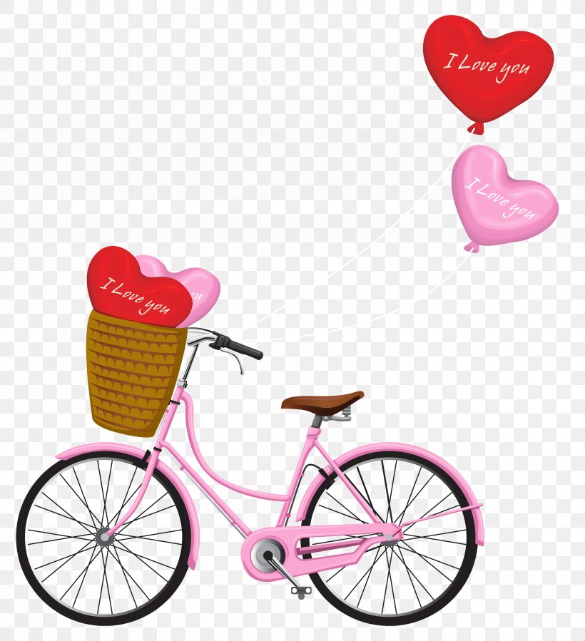 Valentine's Day Bicycle PNG Clipart Image, PNG, 5569x6106px, Valentine S Day, Bicycle, Bicycle Accessory, Bicycle Frame, Bicycle Part Download Free