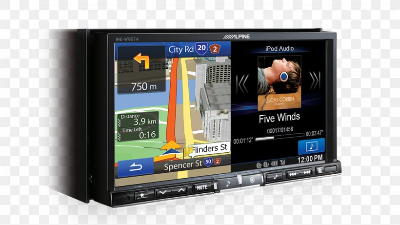 Car GPS Navigation Systems Alpine Electronics Ford Mondeo Vehicle Audio, PNG, 1024x576px, Car, Alpine Electronics, Alpine Ilx107, Automotive Head Unit, Automotive Navigation System Download Free