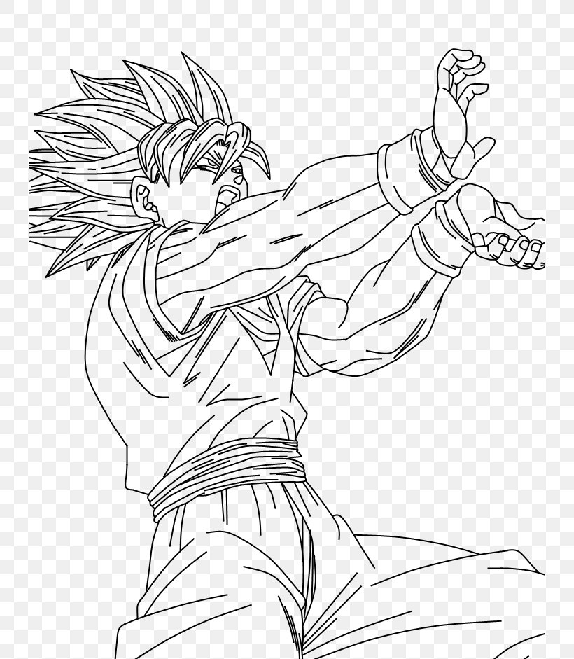 Goku Vegeta Majin Buu Trunks Gohan, PNG, 737x941px, Goku, Area, Arm, Art,  Artwork Download Free