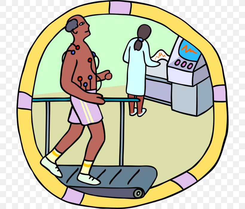 Treadmill Clip Art Electrocardiography Respiration Exercise, PNG, 710x700px, Treadmill, Artwork, Cardiac Stress Test, Cartoon, Electrocardiography Download Free