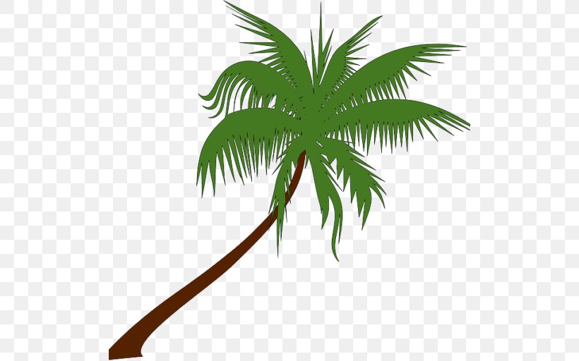 Palm Trees Clip Art Coconut Openclipart, PNG, 512x512px, Palm Trees, Arecales, Branch, Coconut, Date Palm Download Free
