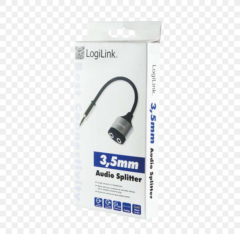 Phone Connector Headphones LogiLink 3.5mm 3.5mm 3.5mm 3.5mm Blue Audio Cable Stereophonic Sound, PNG, 800x800px, Phone Connector, Audio, Audio Equipment, Audio Signal, Audio Video Cables Download Free