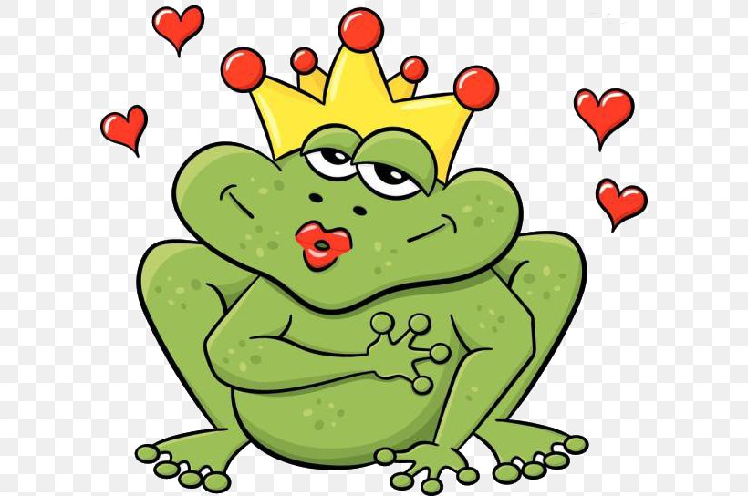 The Frog Prince Kiss Clip Art, PNG, 600x544px, Frog, Amphibian, Art, Artwork, Fictional Character Download Free