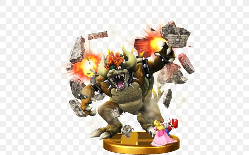 Bowser Super Smash Bros. For Nintendo 3DS And Wii U Super Mario Bros. Super Smash Bros. Melee, PNG, 512x512px, Bowser, Action Figure, Bowser Jr, Figurine, Mario Download Free