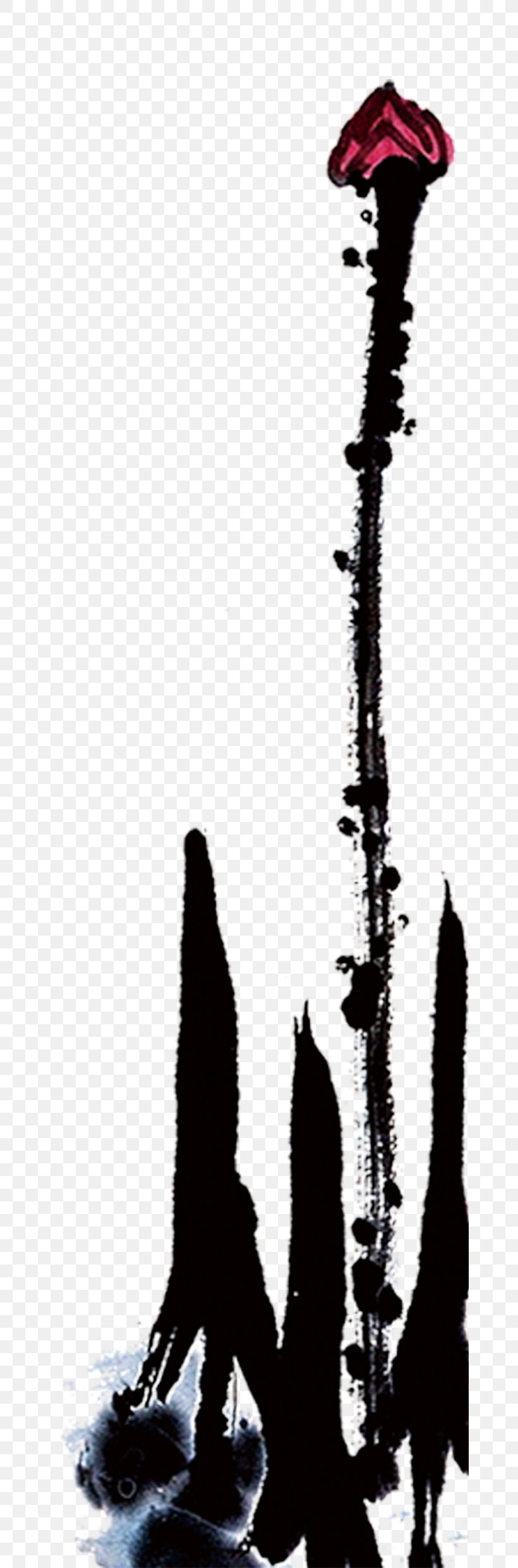 Bud Download, PNG, 665x2480px, Bud, Art, Black And White, Ink, Ink Wash Painting Download Free