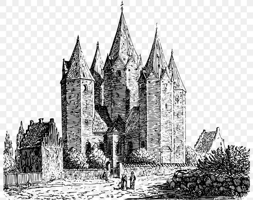 Church Line Art Chapel Clip Art, PNG, 800x648px, Church, Abbey, Almshouse, Architecture, Black And White Download Free