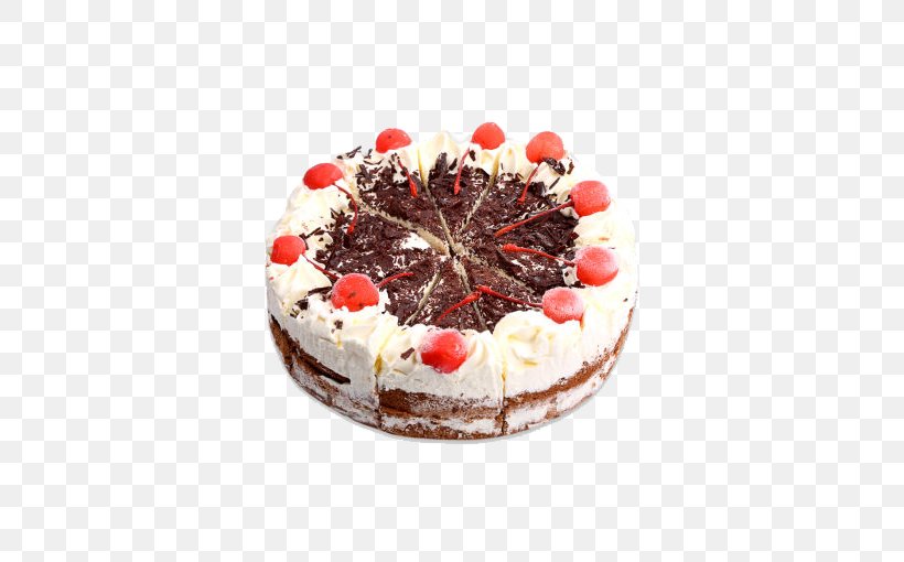 Black Forest Gateau Chocolate Cake Cheesecake Chocolate Brownie, PNG, 510x510px, Black Forest, Baking, Black Forest Cake, Black Forest Gateau, Buttercream Download Free