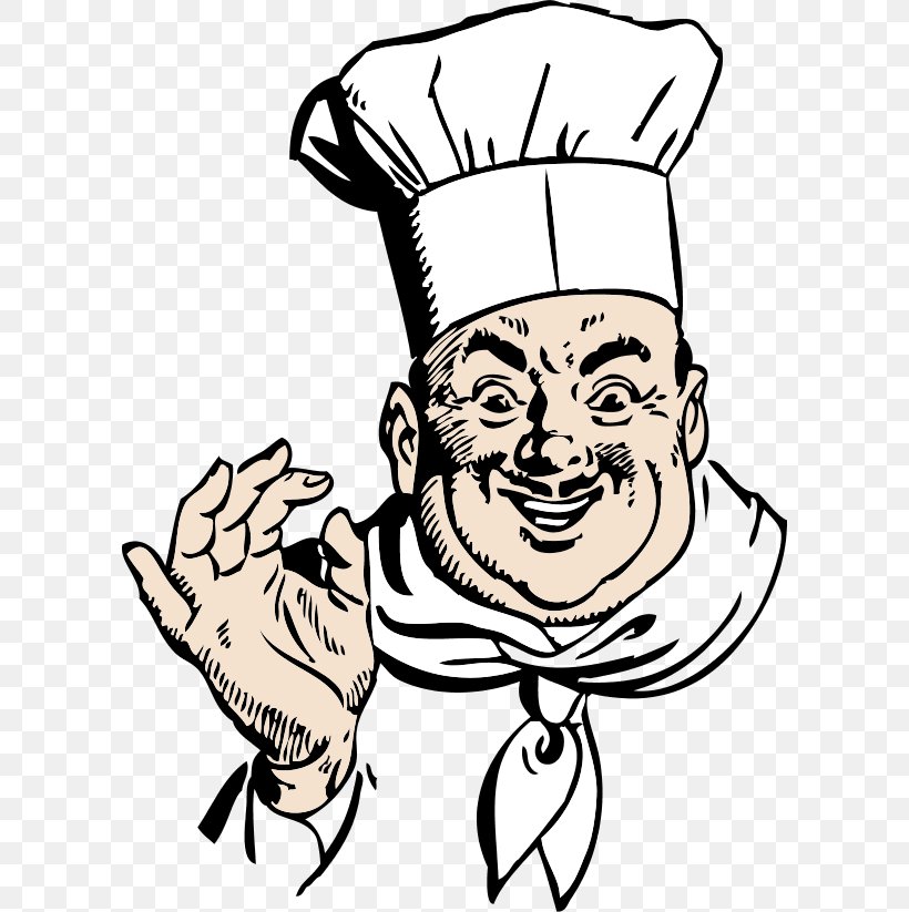 Chef Cooking Clip Art, PNG, 600x823px, Chef, Arm, Art, Artwork, Black And White Download Free