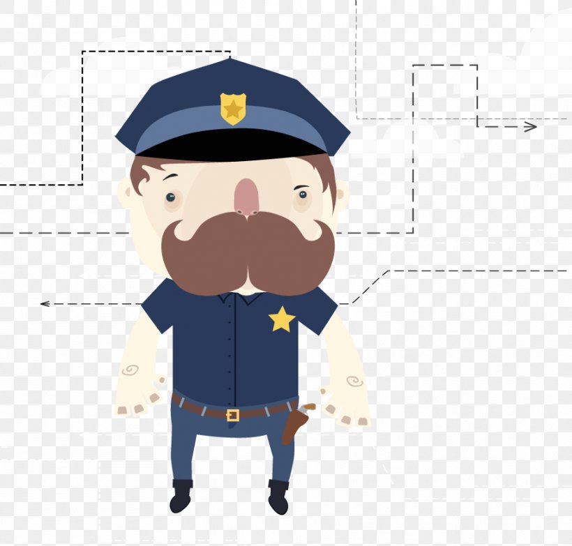 Illustration, PNG, 911x871px, Police Officer, Artworks, Cartoon, Facial Hair, Headgear Download Free