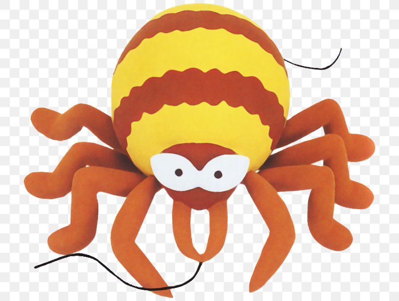 Octopus Insect Stuffed Animals & Cuddly Toys Clip Art, PNG, 762x619px, Octopus, Insect, Invertebrate, Membrane Winged Insect, Orange Download Free