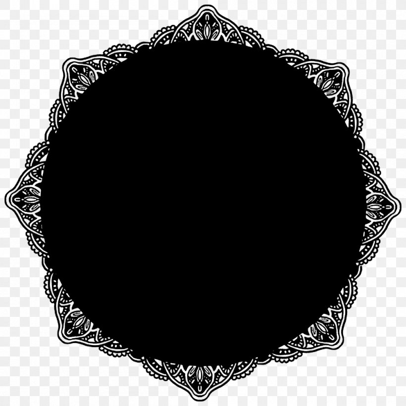 Paper Clip Black Circle Lace, PNG, 1000x1000px, Paper, Black, Black And White, Black M, Lace Download Free