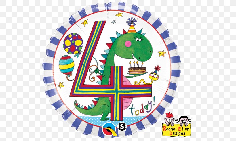 Balloon Age 4/4th Birthday Happy Birthday Dinosaur Foil Banner Party Age 4/4th Birthday Happy Birthday Dinosaur Foil Banner, PNG, 529x490px, Balloon, Area, Birthday, Bopet, Child Download Free