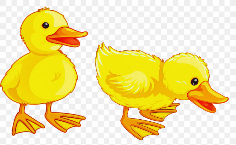 Bird Duck Ducks, Geese And Swans Yellow Water Bird, PNG, 1024x629px, Bird, American Black Duck, Animal Figure, Bath Toy, Beak Download Free