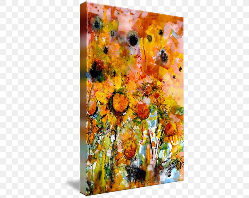 Modern Art Common Sunflower Watercolor Painting Abstract Art, PNG, 401x650px, Modern Art, Abstract Art, Acrylic Paint, Art, Artwork Download Free