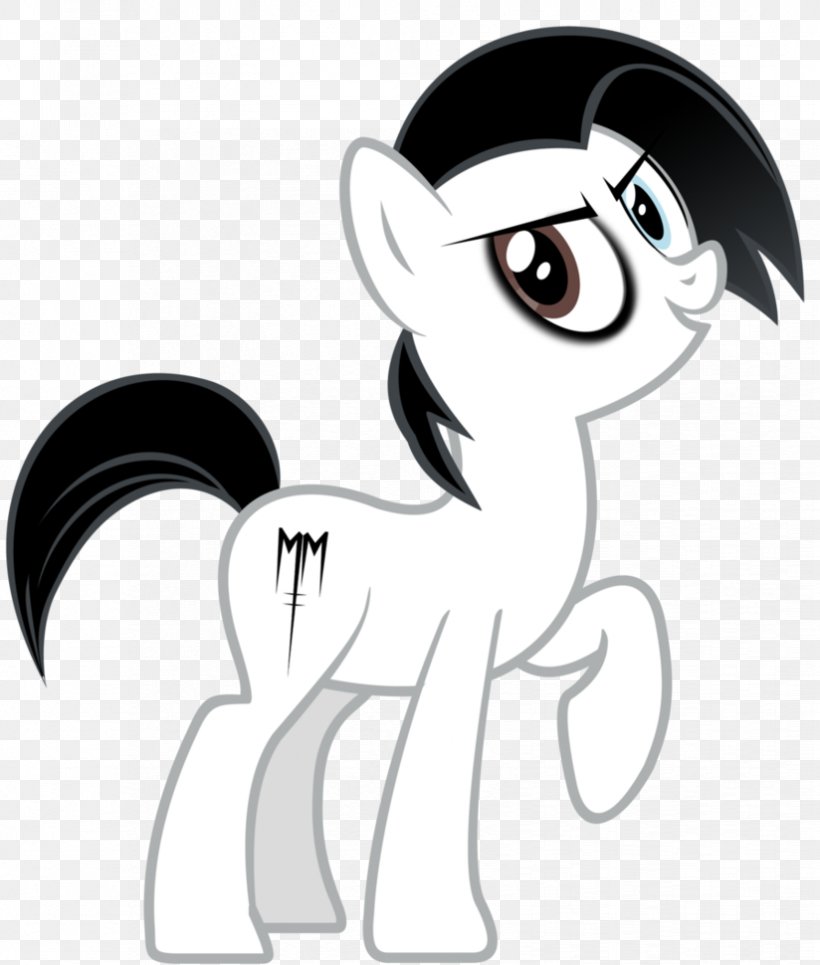 My Little Pony Marilyn Manson 0 Drawing, PNG, 824x970px, 1996, Pony, Art, Black And White, Carnivoran Download Free