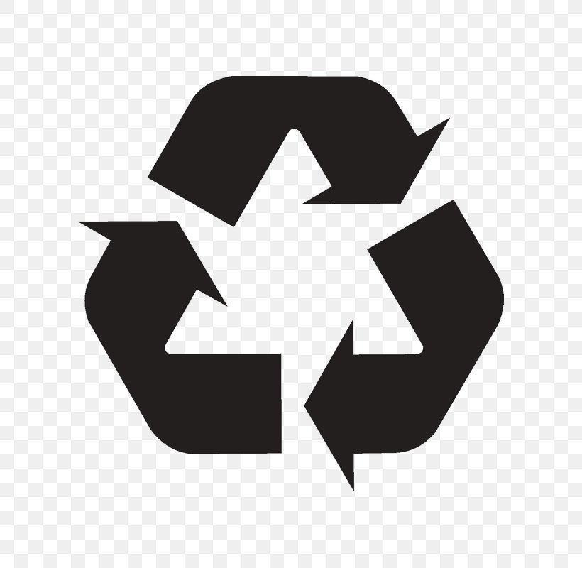 Recycling Symbol Royalty-free, PNG, 800x800px, Recycling Symbol, Black And White, Brand, Highdensity Polyethylene, Logo Download Free