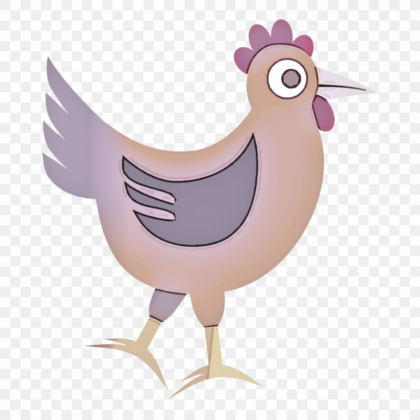 Bird Cartoon Chicken Rooster Beak, PNG, 999x999px, Bird, Beak, Cartoon, Chicken, Livestock Download Free