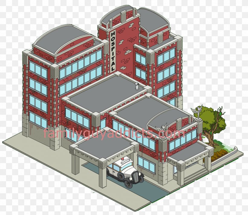Loretta Brown Quahog Hospital Building Sanatorium, PNG, 1523x1323px, Hospital, Building, Facade, Family, Family Guy Download Free