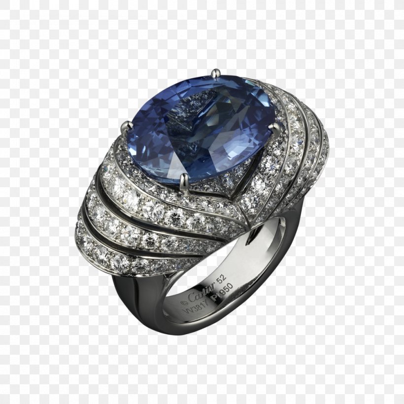 Sapphire Engagement Ring Jewellery Cartier, PNG, 1000x1000px, Sapphire, Bling Bling, Cartier, Casket, Diamond Download Free