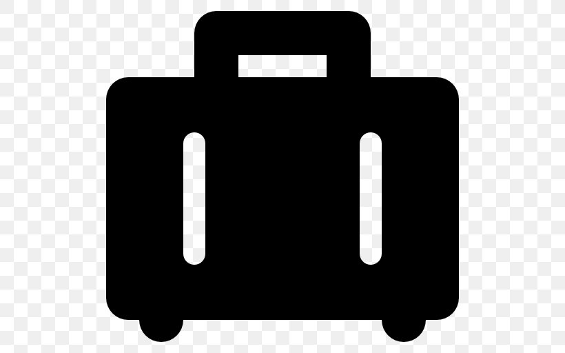 Suitcase Baggage, PNG, 512x512px, Suitcase, Baggage, Black, Black And White, Briefcase Download Free