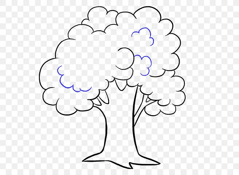 Drawing How To Draw Trees Cartoon Line Art, PNG, 678x600px, Watercolor, Cartoon, Flower, Frame, Heart Download Free