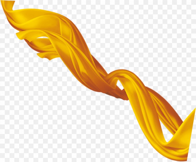 Yellow Ribbon Yellow Ribbon Satin, PNG, 1405x1161px, Ribbon, Color, Gratis, Material, Orange Download Free