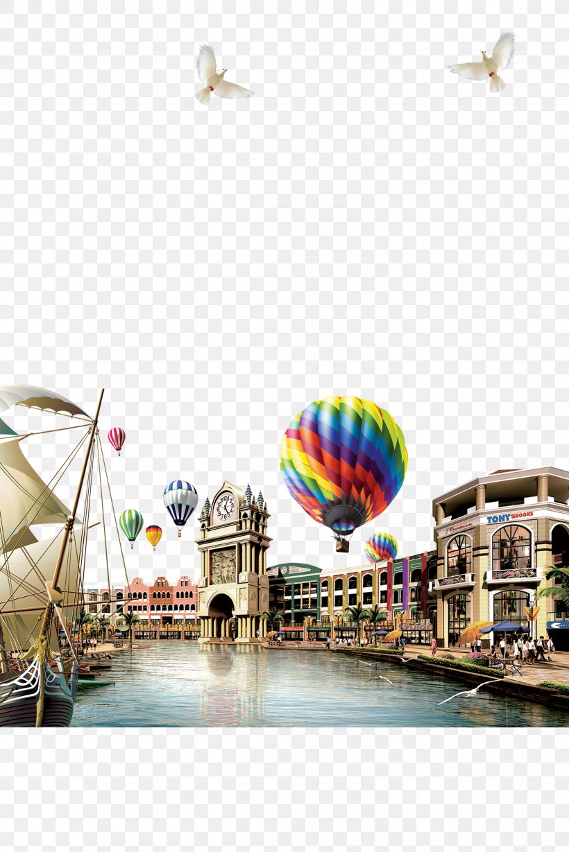 Dubai Poster Icon, PNG, 3402x5102px, Dubai, Amusement Park, Balloon, Gratis, Hot Air Balloon Download Free