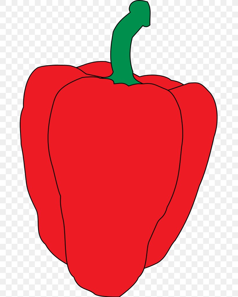 Bell Pepper Chili Pepper Pimiento Paprika Clip Art, PNG, 683x1023px, Watercolor, Cartoon, Flower, Frame, Heart Download Free