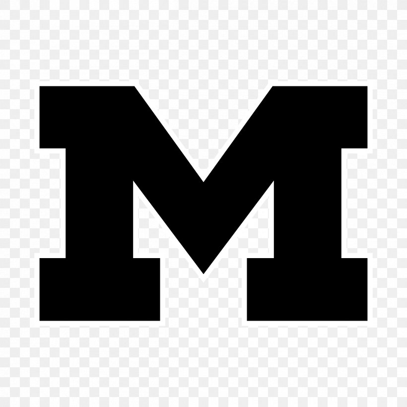 Michigan Wolverines Men's Basketball University Of Michigan Logo Brand Product, PNG, 2400x2400px, University Of Michigan, Black, Black And White, Black M, Brand Download Free