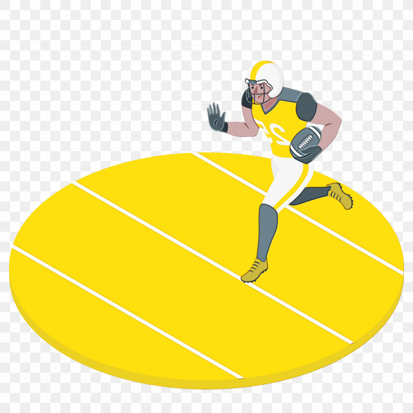 Sports Equipment Yellow Line Geometry, PNG, 2000x2000px, Watercolor, Geometry, Line, Mathematics, Paint Download Free