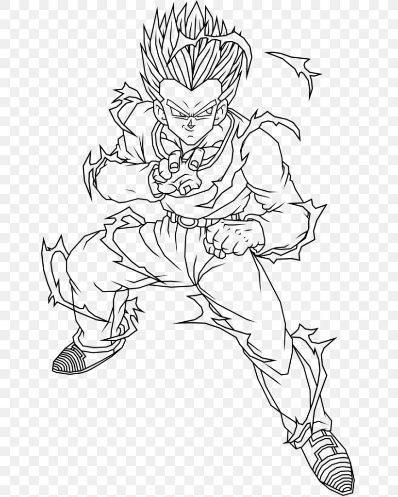 Trunks Gohan Goku Gotenks Piccolo, PNG, 665x1024px, Trunks, Arm, Artwork, Black And White, Child Download Free
