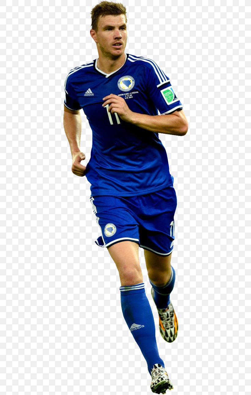 Edin Džeko Bosnia And Herzegovina National Football Team Soccer Player, PNG, 420x1291px, Bosnia And Herzegovina, Ball, Blue, Electric Blue, Espn Download Free