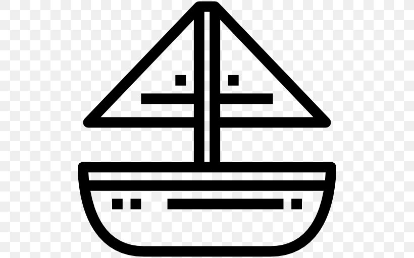 Sailboat Ship Sailing, PNG, 512x512px, Sailboat, Area, Black And White, Boat, Fishing Vessel Download Free