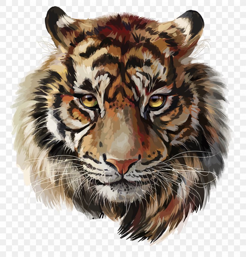 Tiger Watercolor Painting Drawing, PNG, 1431x1500px, Tiger, Art, Big Cat, Big Cats, Carnivoran Download Free
