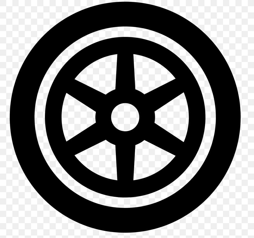 Car Wheel, PNG, 768x768px, Car, Area, Black And White, Brand, Icon Design Download Free