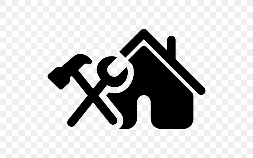 Home Repair House Maintenance Roof, PNG, 512x512px, Home Repair, Black And White, Brand, Building, Handyman Download Free