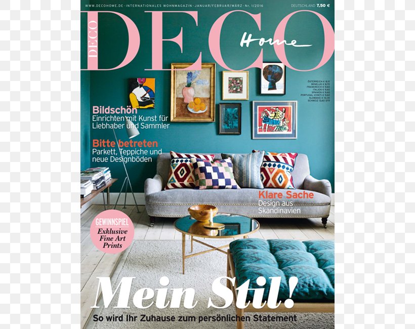 Magazine Interior Design Services DECO Home Magazin Das Magazin 0, PNG, 650x650px, 2016, 2017, 2018, Magazine, Couch Download Free