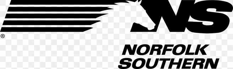 Rail Transport Norfolk Southern Railway Norfolk Southern Corporation Png 2111x632px Rail Transport Black And White Brand