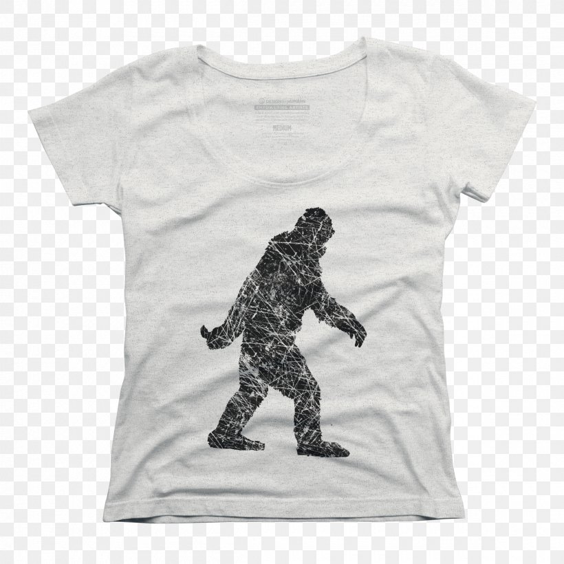 T-shirt Sleeve Hoodie Bigfoot, PNG, 2400x2400px, Tshirt, Bigfoot, Black, Casual, Clothing Download Free