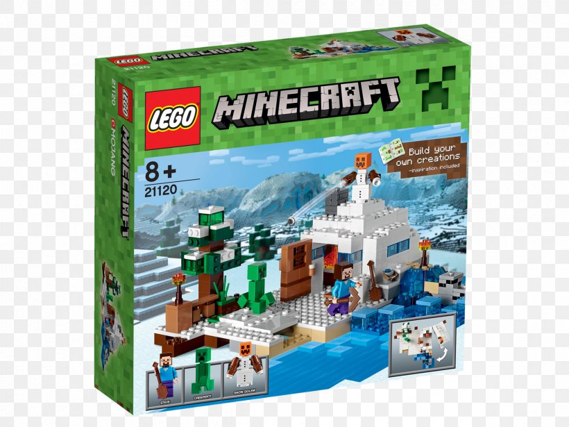 Lego Minecraft LEGO 21120 Minecraft The Snow Hideout Toy, PNG, 2400x1800px, Minecraft, Construction Set, Lego, Lego 21119 Minecraft The Dungeon, Lego Games Download Free
