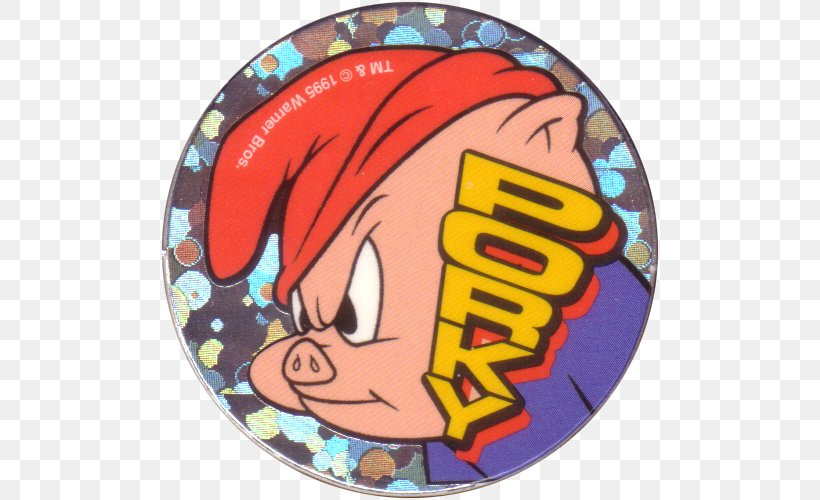 Porky Pig Milk Caps Looney Tunes Cartoon Warner Bros., PNG, 500x500px, Porky Pig, Art, Cartoon, Color, Fiction Download Free