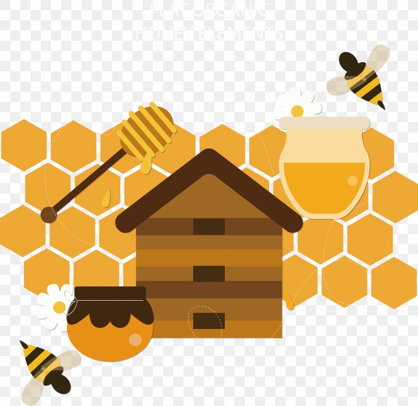 Honey Bee Honeycomb, PNG, 3044x2963px, Honey Bee, Bee, Beehive, Honey, Honeycomb Download Free