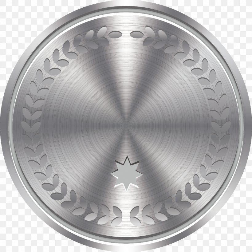 Badge Metal Silver, PNG, 1093x1093px, Badge, Black And White, Coin, Collecting, Hubcap Download Free