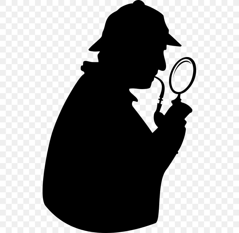Magnifying Glass Detective Clip Art, PNG, 527x800px, Magnifying Glass, Black And White, Consulting Detective, Detective, Document Download Free