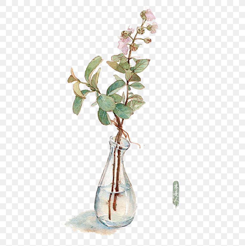 Watercolor Painting Vase Flower Illustration, PNG, 548x823px, Watercolor Painting, Art, Branch, Color, Flower Download Free